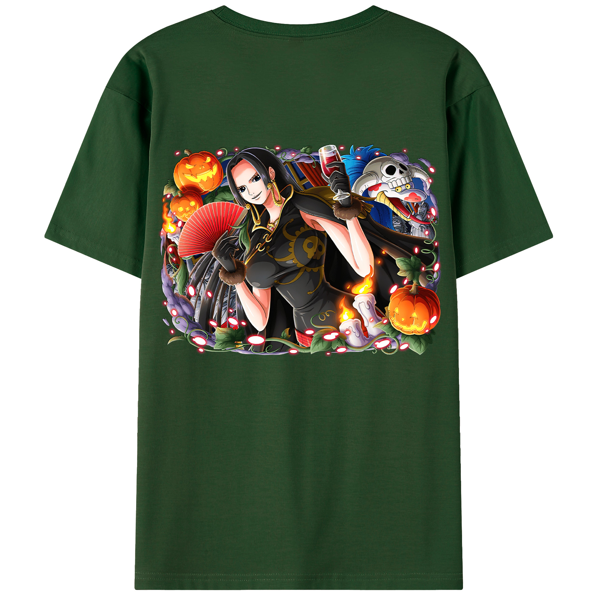 ワンピース ボア・ハンコック ONE PIECE Boa·Hancock 綿100％半袖Tシャツ（背面プリント）